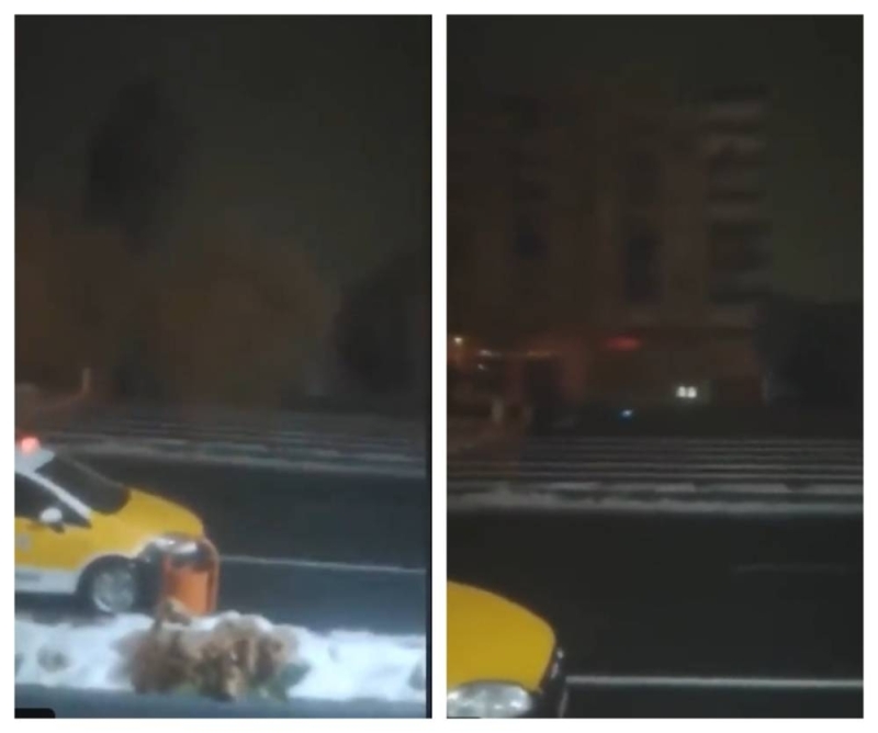 شاهد بالفيديو لحظة انهيار مبنى ضخم جراء الهزة الأرضية القوية في تركيا 