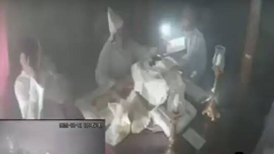 فيديو لكنيسة أبو سيفين في الجيزة قبل سقوط عدد كبير من الضحايا بسبب حريق